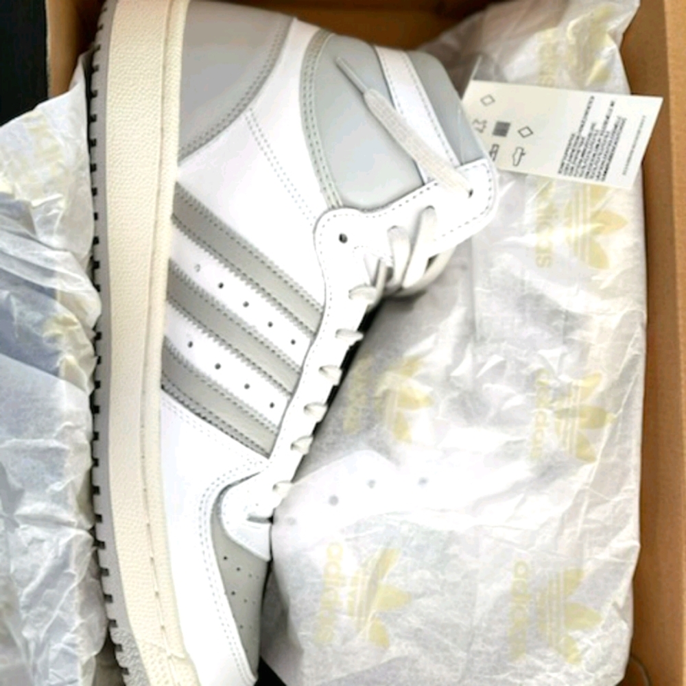 Adidas Top ten Rebound white/grey Mens size 12
